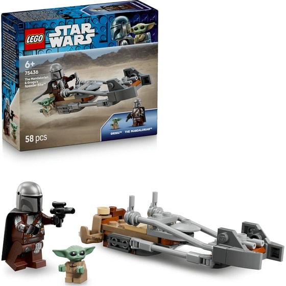 LEGO® Star Wars™ Μηχανή Υψηλής Ταχύτητας Speeder Bike™ του Mandalorian & του Grogu (75436) image 6