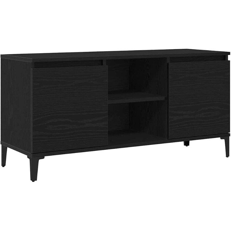 Έπιπλο Τηλεόρασης VidaXL 102 x 35 x 50 cm - Μαύρη Οξιά