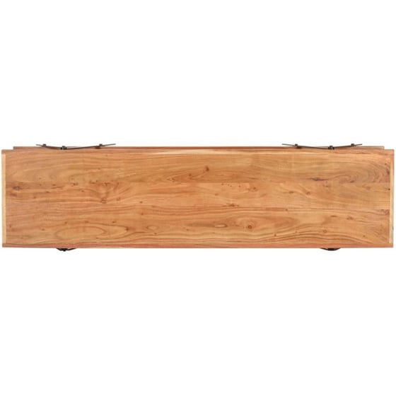 Έπιπλο Τηλεόρασης VidaXL από Ξύλο 160x40x50cm - Καφέ/Μαύρο image 1