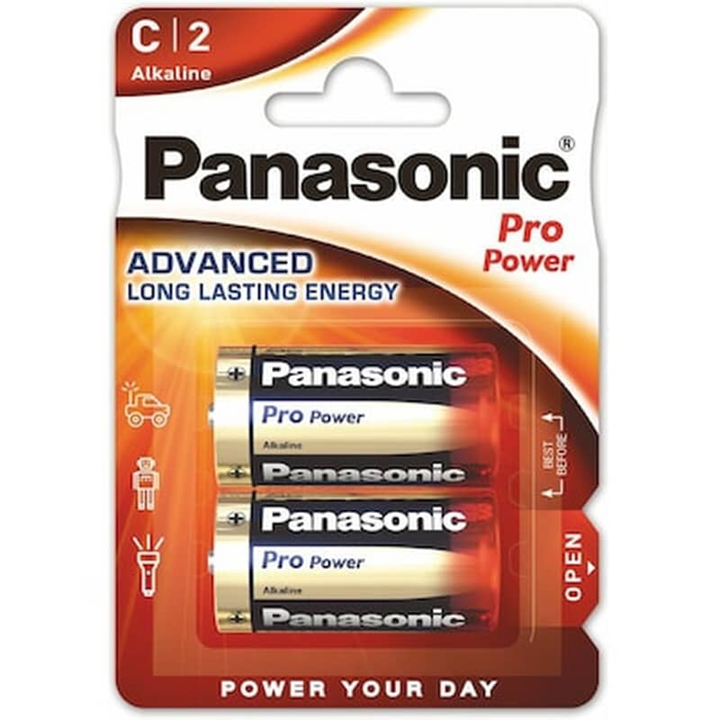 PANASONIC Panasonic Αλκαλικές Μπαταρίες C 1.5V 2τμχ