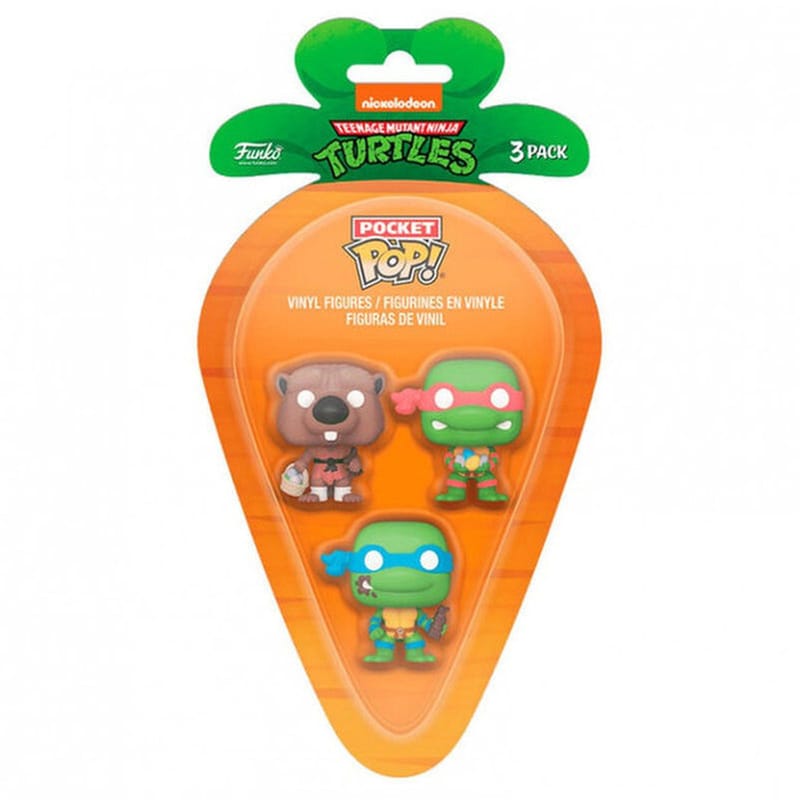 Pocket Pop! Teenage Mutant Ninja Turtles - Splinter/Leonardo/Raphael 3-pack FUNKO