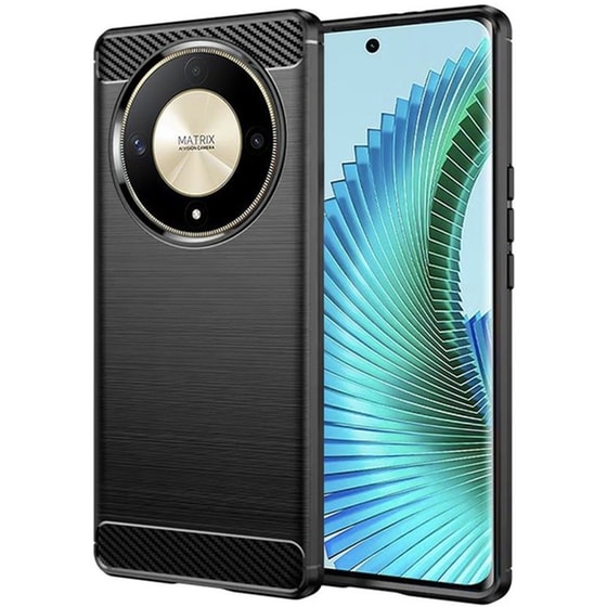 Θήκη Honor Magic6 Lite - Techsuit Carbon Silicone - Black image 0