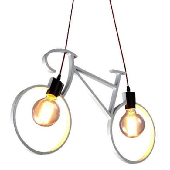 Φωτιστικό Οροφής Μονόφωτο Χατζηκοντίδης C10 Bikes Μεταλλικό - Ασημί image 0
