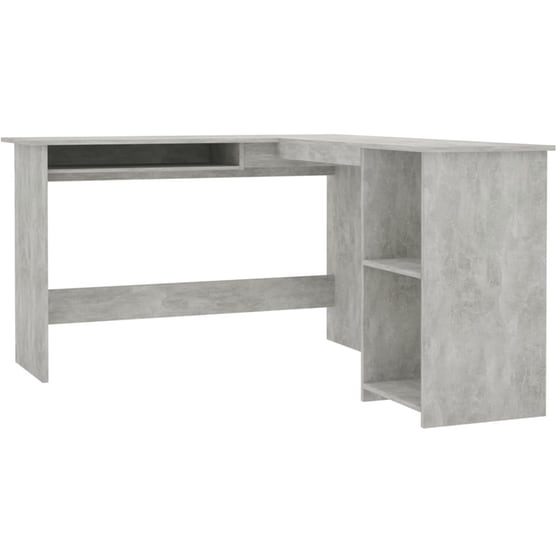 Γραφείο Γωνιακό VidaXL από Μοριοσανίδα 120x140cm - Γκρι image 0