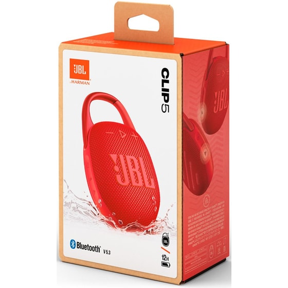 JBL Clip 5 Φορητό Ηχείο 7W - Kόκκινο image 6