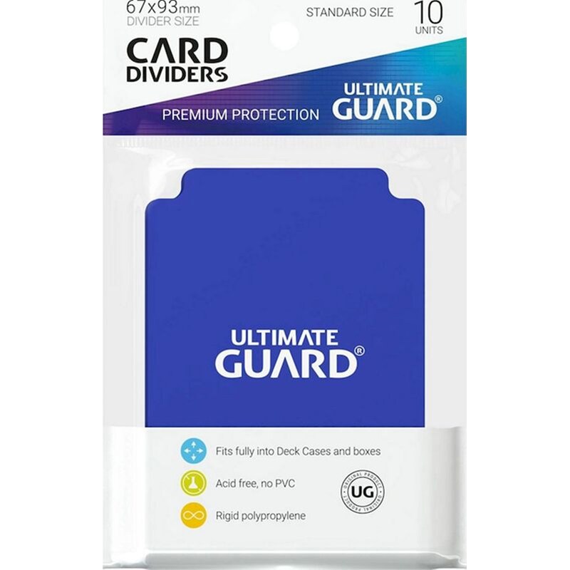 Ultimate Guard Card Dividers Standard Size Blue (10 Pack)