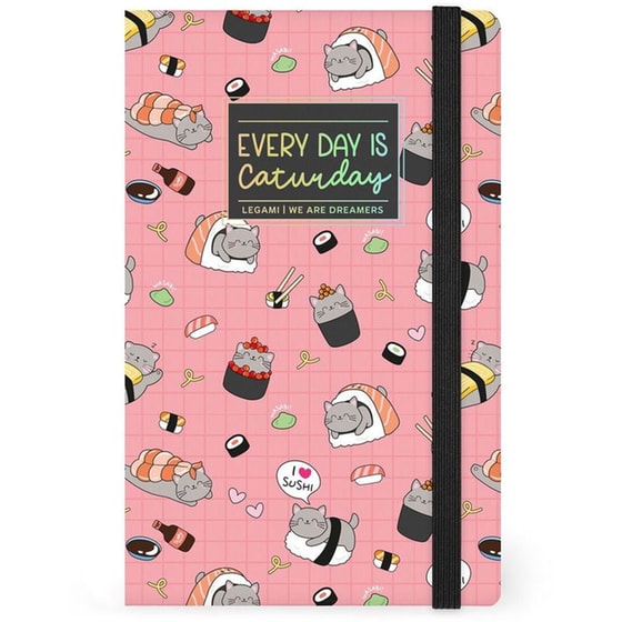 Σημειωματάριο Legami Ριγέ Medium Sushi Cat image 0