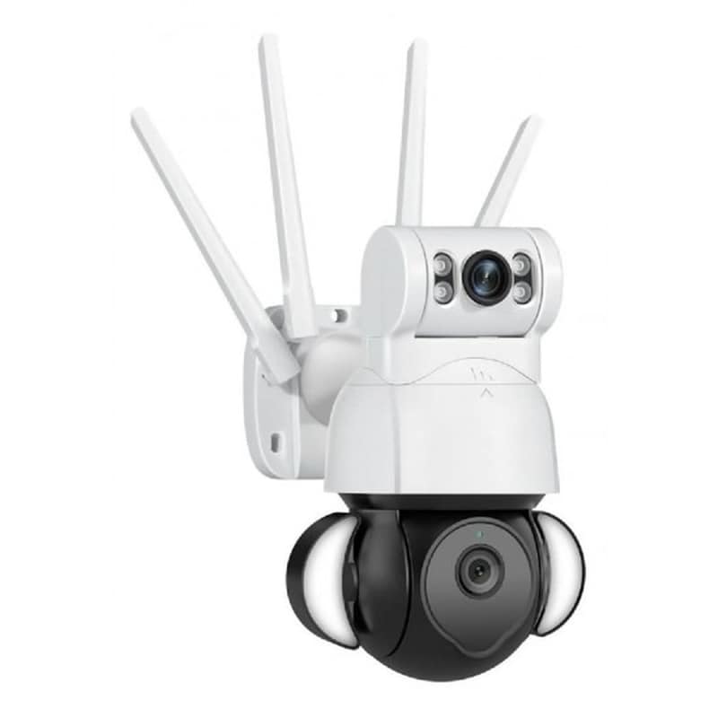 SECTEC Ασύρματη IP Camera Sectec ST-428-4M-DL Λευκή 1080p Εξωτερική με WiFi Αμφίδρομη Επικοινωνία