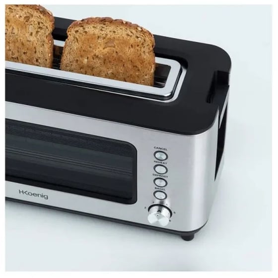 H.KOENIG VIEW7 2 Θέσεων 1200 W Inox Φρυγανιέρα image 1