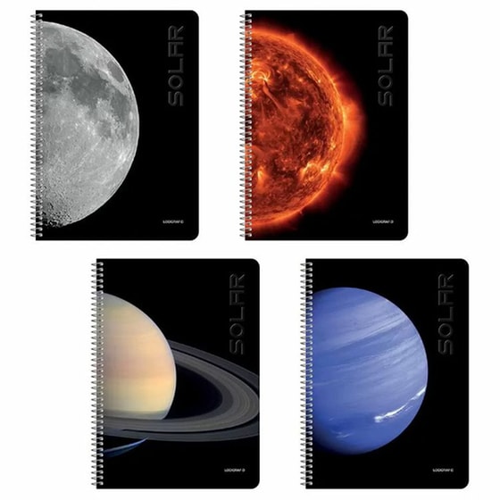 Τετράδιο Σπιράλ Solar Wirelock Α4 2 Θεμάτων (1 Τεμάχιο) image 0