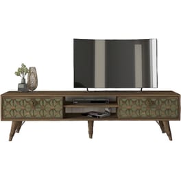 Έπιπλο Τηλεόρασης Puglia από Μοριοσανίδα 180x29.5x46.2 cm - Καρυδί