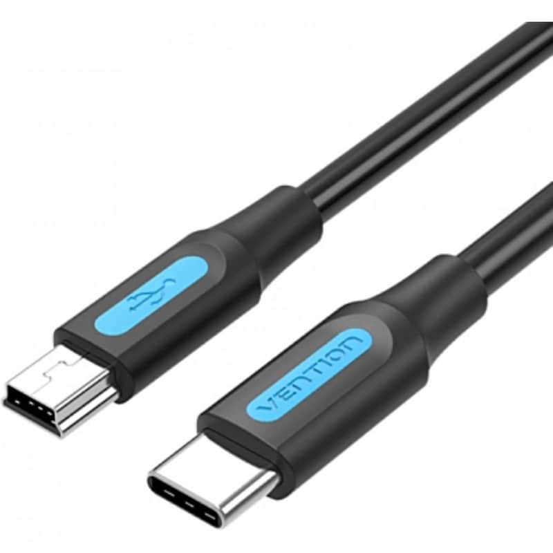 Vention Καλώδιο COWBF USB-C σε Mini USB 1m Μαύρο
