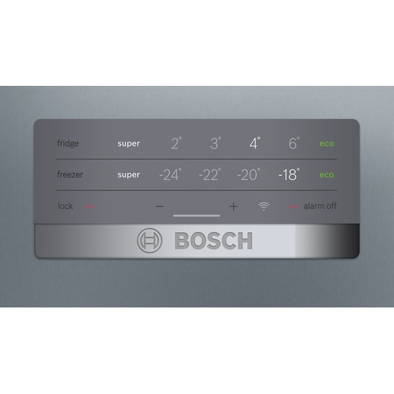 BOSCH KGN397LEQ Full No Frost 368 Lt Metal Look Ψυγειοκαταψύκτης image 3