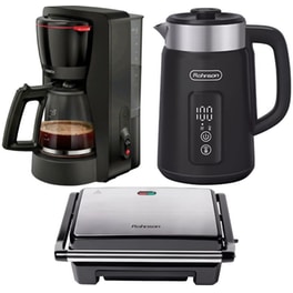 Σετ Καφετιέρα Φίλτρου 1.4L Bosch TKA2M113 & Βραστήρας Rohnson R7800 & Τοστιέρα - Γκριλιέρα R 2105