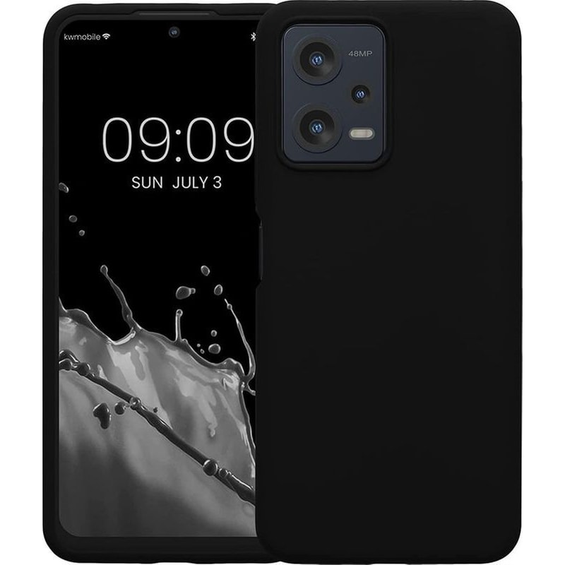 KWMOBILE Θήκη Xiaomi Redmi Note 12 5G / Poco X5 - Kwmobile Flexible Rubber Cover F11 - Μαύρο
