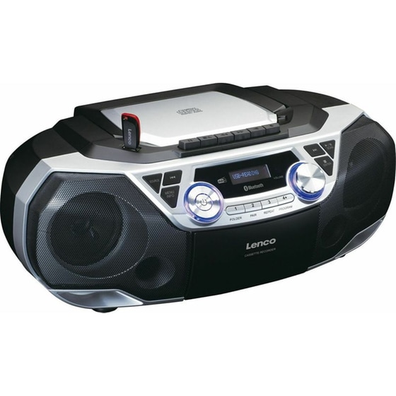 Hi‑Fi CD Player Lenco SCD‑720SI με DAB+/FM – Ασημί image 1