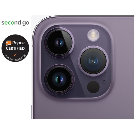 Μεταχειρισμένο Apple iPhone 14 Pro 256GB Deep Purple second go Certified by iRepair image 5