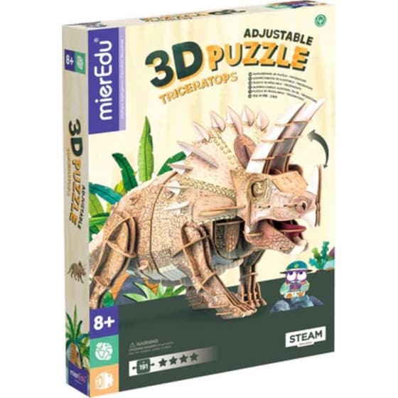 3D Παζλ Mieredu Triceratops - (191 Κομμάτια) image 3