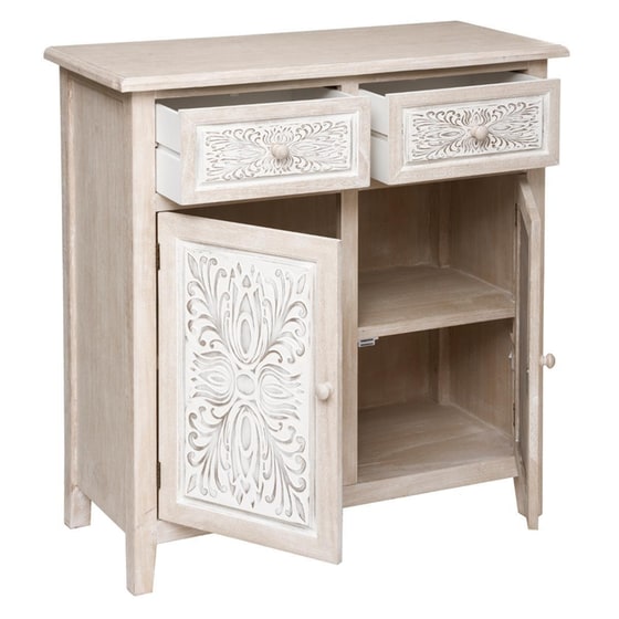Μπουφές Spitishop από Ξύλο και MDF 80x34.5x85 cm - Εκρού image 1