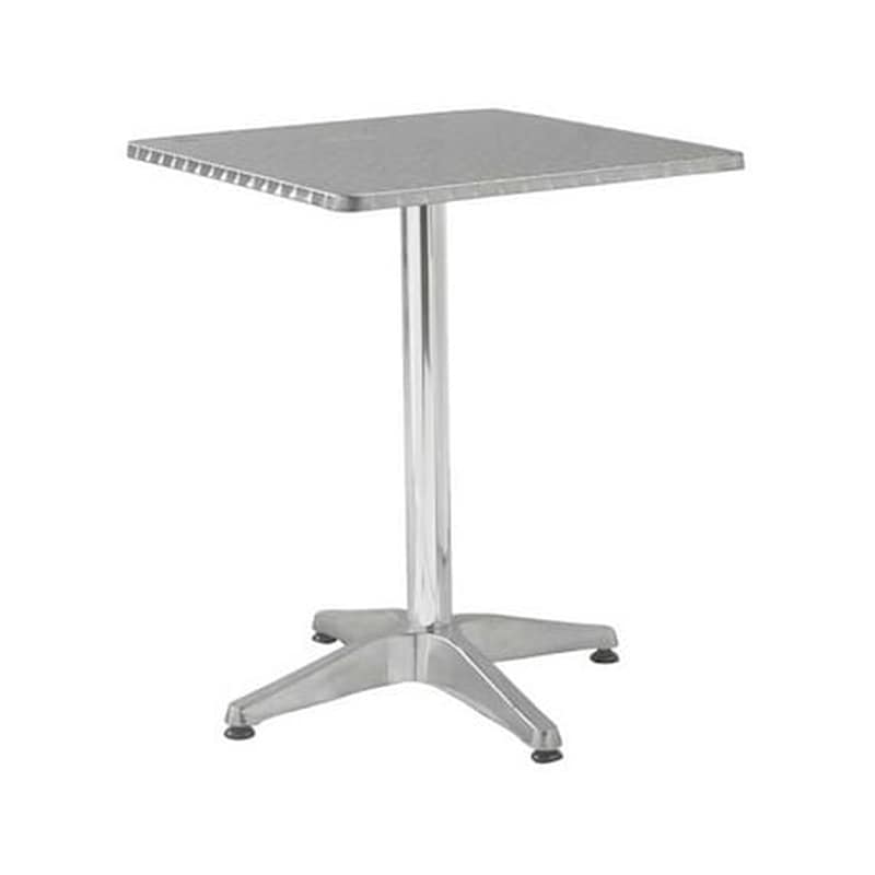 WOODWELL Τραπεζάκι Σαλονιού Woodwell από Αλουμίνιο 70x70x70cm - Ασημί