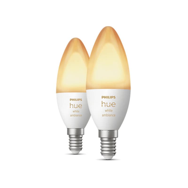 PHILIPS Έξυπνες Λάμπες Philips Hue E14 2 Τμχ - Λευκό