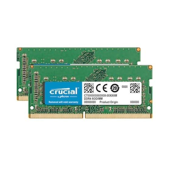 Μνήμη Ram Crucial CT2K16G4S24AM DDR4 32GB (2x16GB) 2400MHz SO-DIMM για Laptop image 0