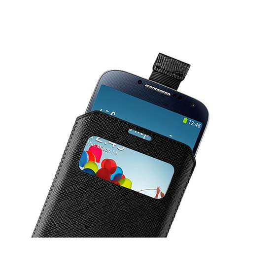 Θήκη Samsung Galaxy S4 - Puro View Slim Essential Case Μαύρο image 4