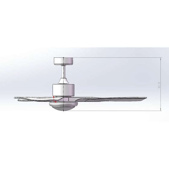 ΙQ CF-5213 85W 132cm Ανεμιστήρας Οροφής με Φως και Τηλεχειριστήριο Καφέ - Μαύρο image 1