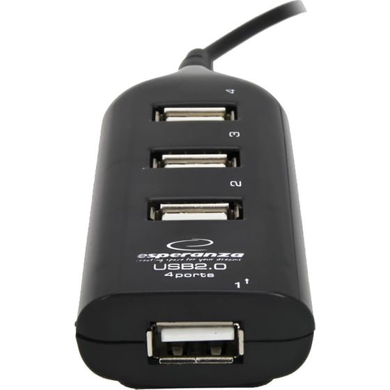 Esperanza EA116 USB Hub 4-Port USB 2.0 συμβατό με USB-A image 1