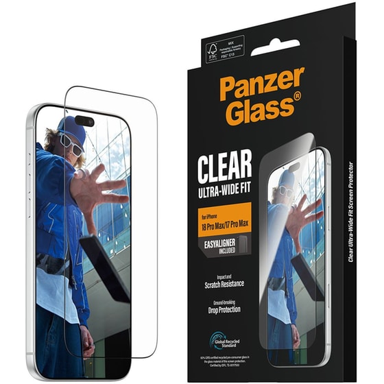 Προστατευτικό οθόνης Apple iPhone 18 Pro Max - PanzerGlass Ultra-Wide Fit w. EasyAligner image 5