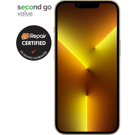 Μεταχειρισμένο Apple iPhone 13 Pro Max 128GB Gold second go value Certified by iRepair image 3