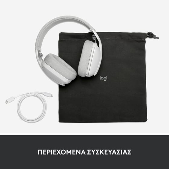 Ακουστικά Headset Logitech Zone Vibe 100 με Μικρόφωνο - Λευκό image 9