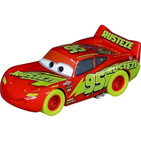Carrera Go!!! Disney Cars - Glow Racers Lightning McQueen vs Jackson Storm 1:43 Τηλεκατευθυνόμενα Αυτοκίνητα σε Πίστα (20063521) image 4