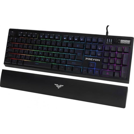 Preyon Long Claw Alpha Gaming Μεμβράνης Ενσύρματο Πληκτρολόγιο με Μεμβράνης και RGB φωτισμό (US) image 2