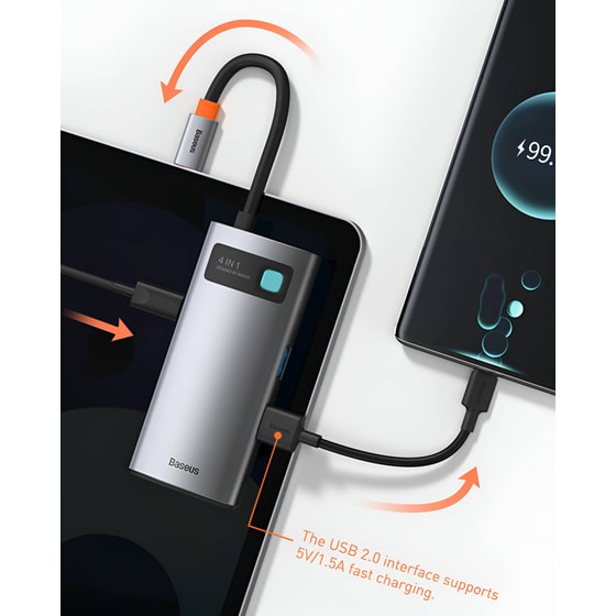 Docking Station Baseus CAHUB-CY0G 4-Port USB 3.0 συμβατό με USB-C image 7