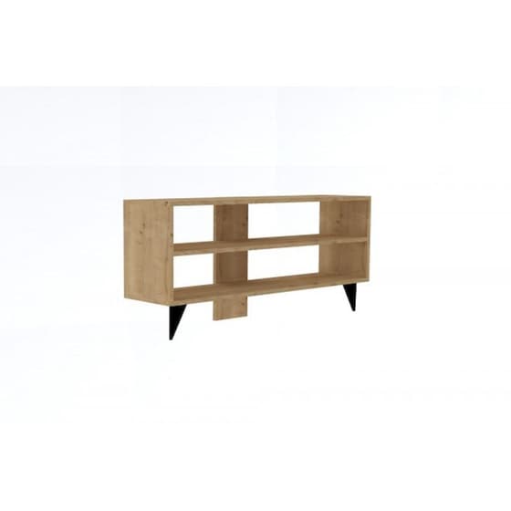 Έπιπλο Τηλεόρασης Prima Μοριοσανίδα 120x29.6x50 cm - Καφέ image 0