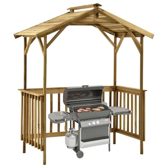 Vidaxl Σκεπή Μπάρμπεκιου 163,5x93x210 Εκ. Από Εμποτισμένο Ξύλο Πεύκου image 2