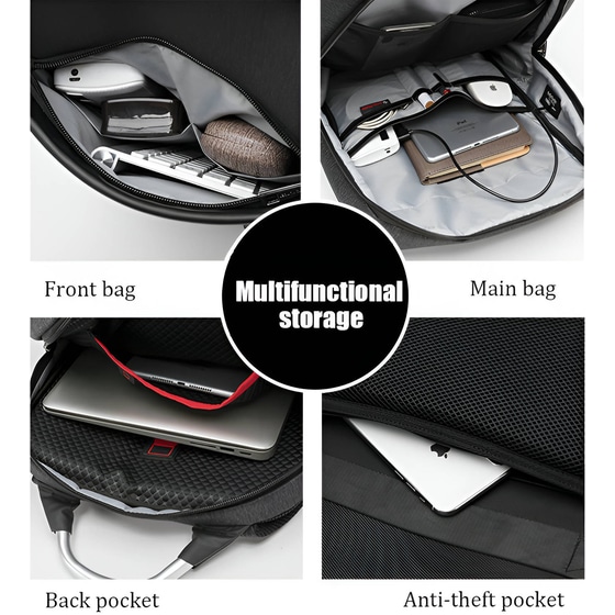 Τσάντα Laptop Arctic Hunter B00218L 15.6" Αδιάβροχη - Μαύρο image 1