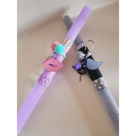 Λαμπάδα Perfect Match με Μπρελόκ Plexi Μουστάκι image 1