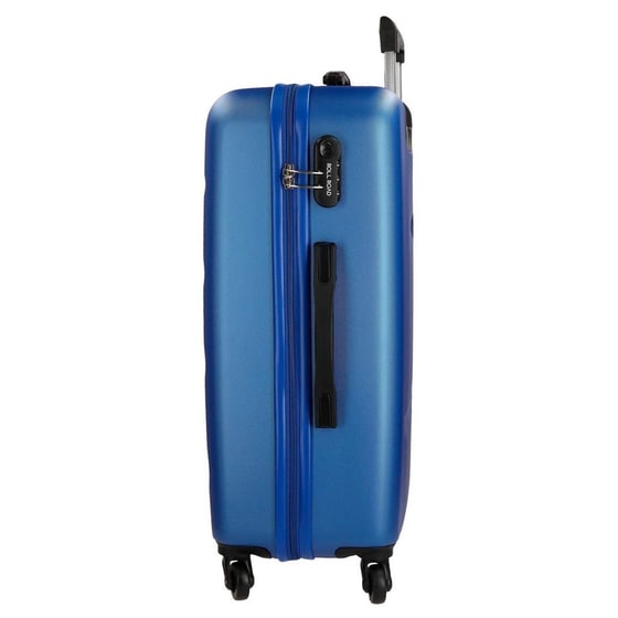 Βαλίτσα Μεγάλη Roll Road Flex από Abs Blue 75x52x28cm Μπλε image 1