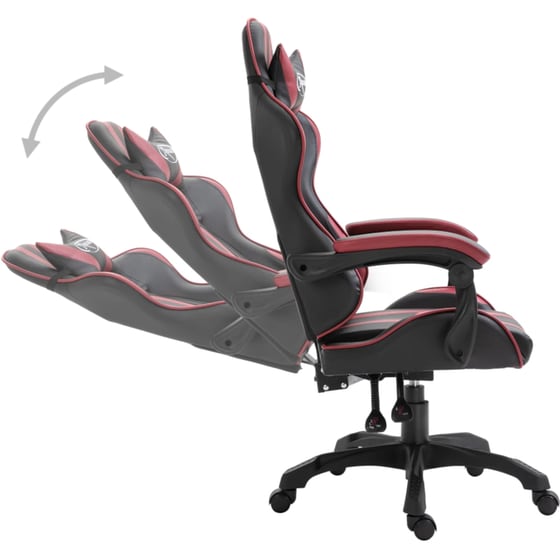 Καρέκλα Gaming VidaXL από Τεχνητό Δέρμα - Μαύρη/Μπορντό image 1