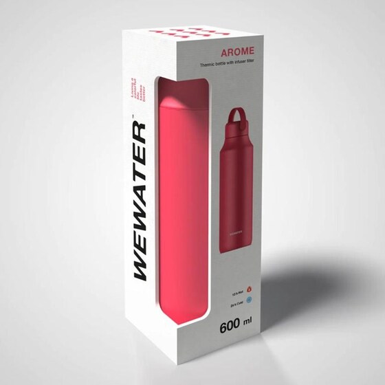 Θερμός Wewater with Infuser Κόκκινο 600 ml image 7