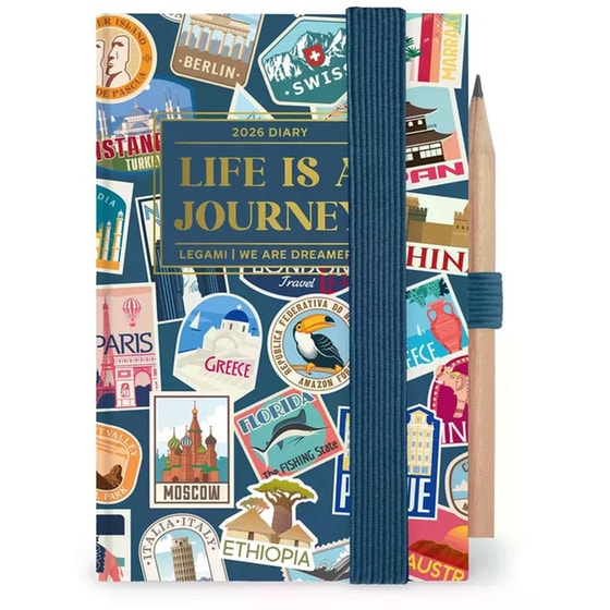 Ημερολόγιο 2-Day Legami 2026 12Μ Mini Travel Stickers image 0