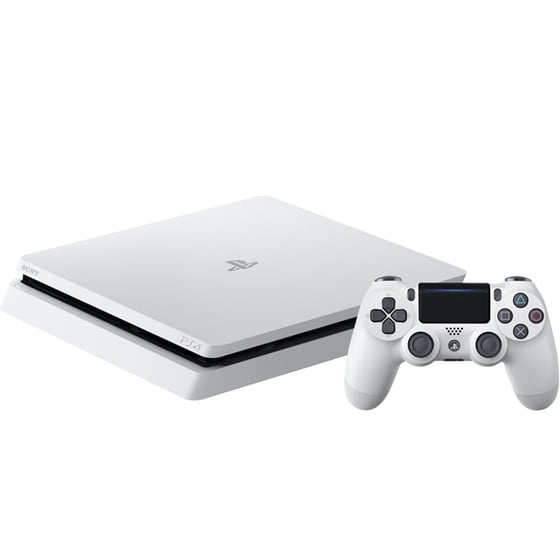 Sony PlayStation 4 - 500GB Slim White & Gran Turismo Sport Day One Edition image 1