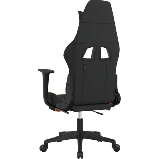 Καρέκλα Gaming VIDAXL 345505 με Υποπόδιο - Μαύρο image 3