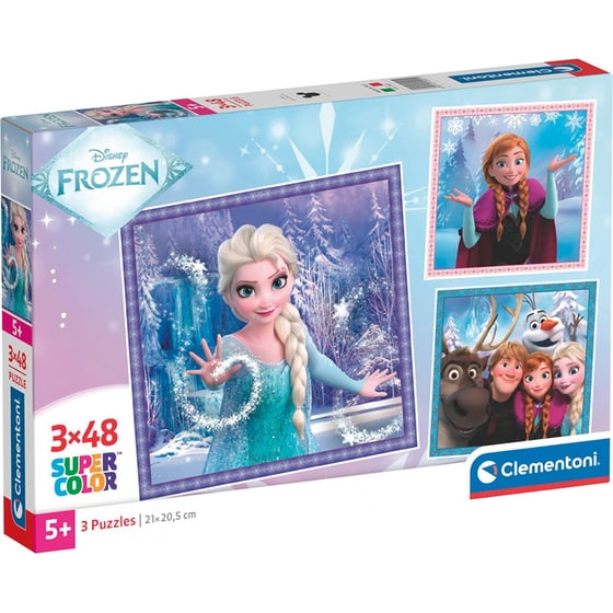 Παιδικό Παζλ Clementoni Frozen Super Color (3 x 48 Κομμάτια) image 0