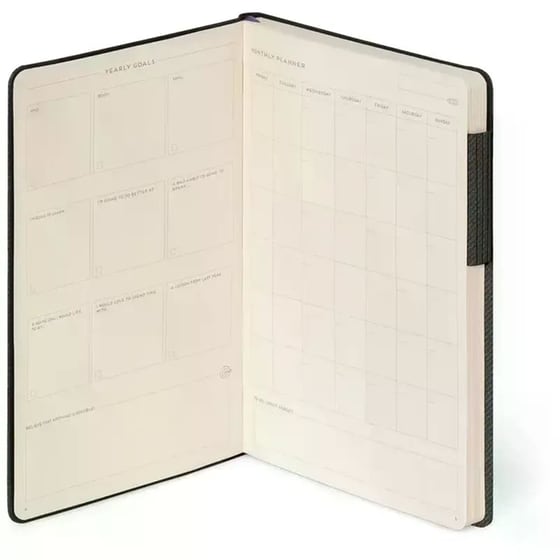 Σημειωματάριο Legami Ριγέ Medium Deep Graphite image 3