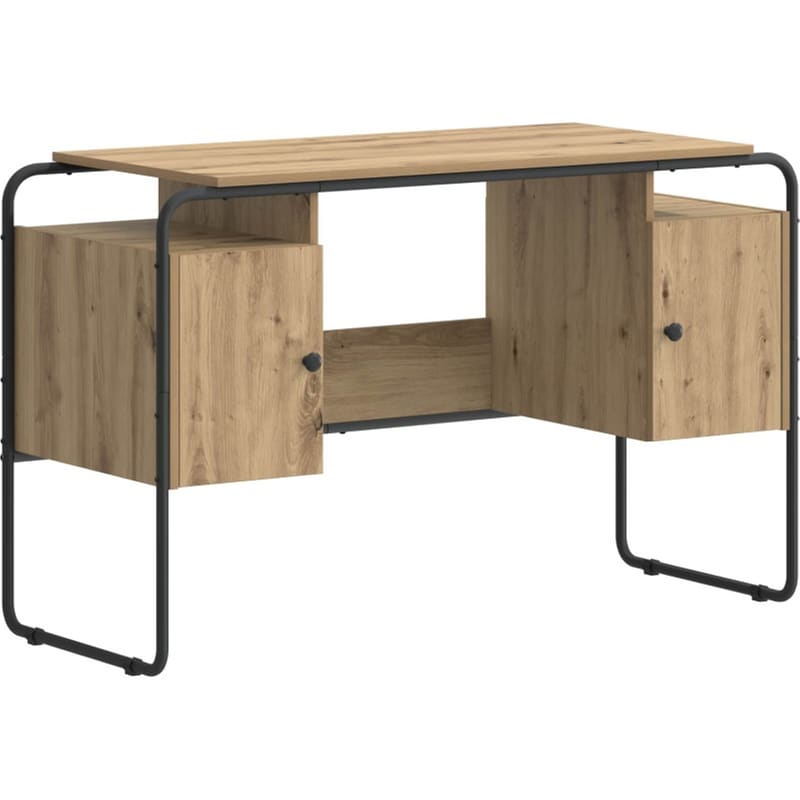 Γραφείο VidaXL με Αποθηκευτικό Χώρο 120x50,5x75,5 cm - Artisan Δρυς