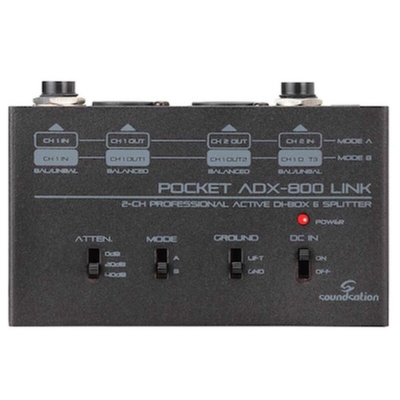 Soundsation Adx-800 Active 2-channel Splitter Di Box