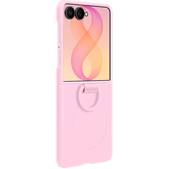 Θήκη Samsung Galaxy Z Flip8 - Samsung Silicone Ring Magnet Case - Pink image 3